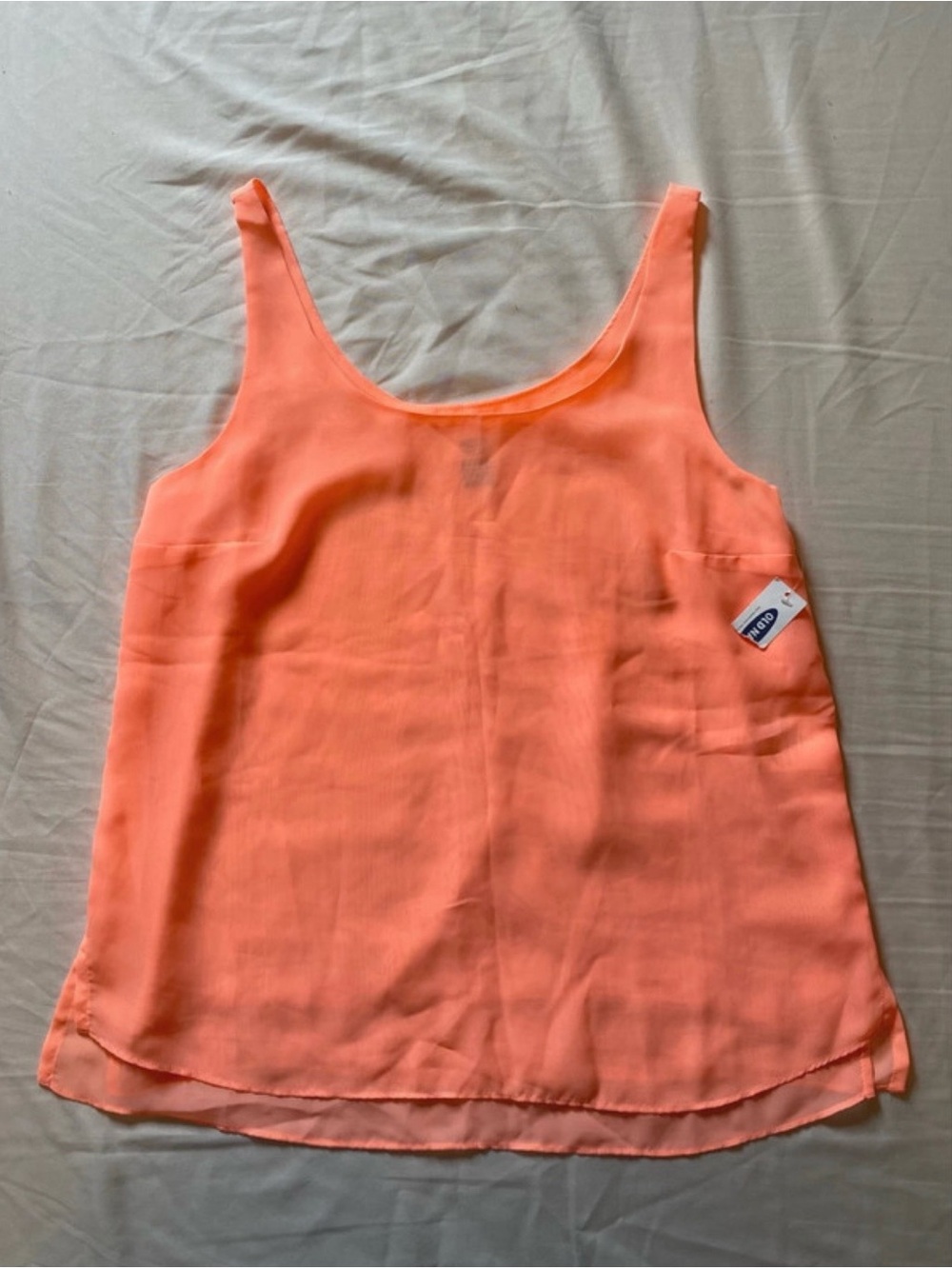 Old Navy Orange Scoop Neck Tank Camisole